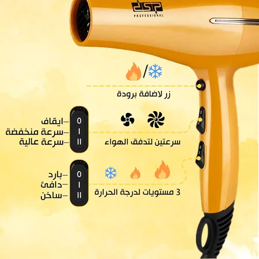 سشوار حرفه ای دی اس پی مدل DSP 37006